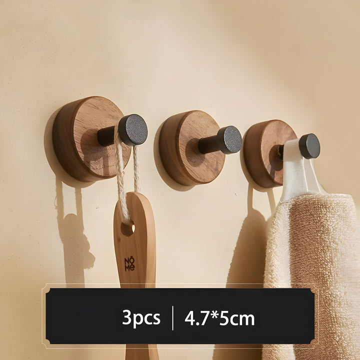 WoodenGrip Hooks – Veggkroker i tre i nordisk stil