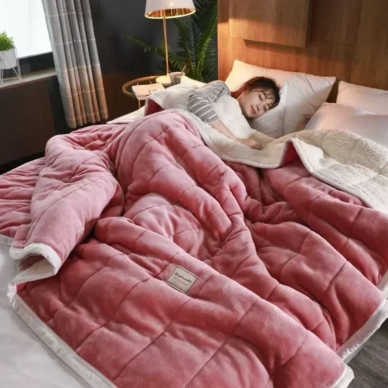 Skanto | Varm flanell korallfleece teppe mykt koselig kast for vinter
