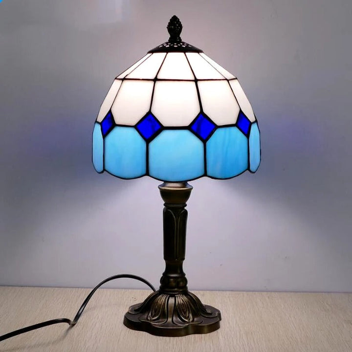 Skanto | Bordlampe LED Barokk Retro E27 - Vintage Tiffany Glass
