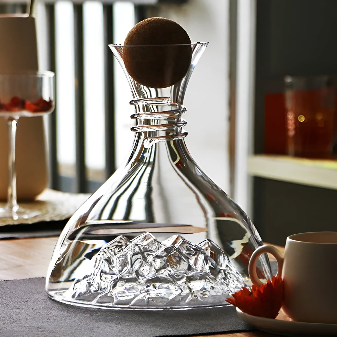 Krystall glass vin desinfiser - Rask beluftning & kreativt design | Perfekt for hjemmet og baren | Skanto