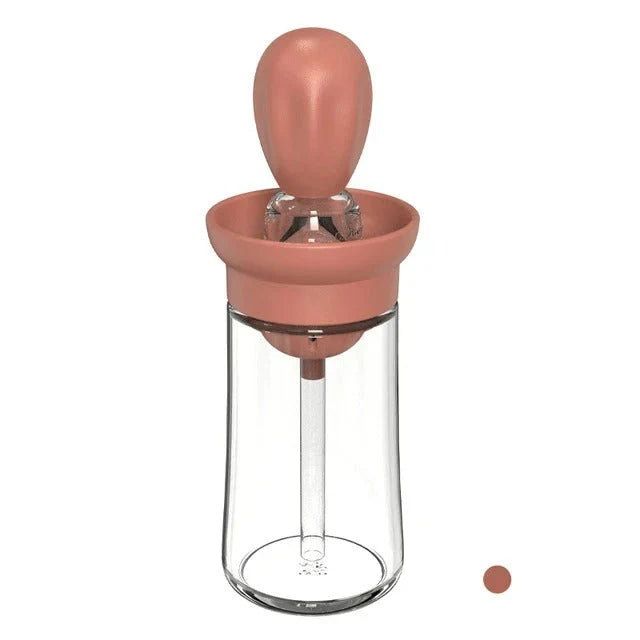 Skanto | Oljedispenser med silikonbørste – Presis dosering & Enkel påføring for matlaging & grilling