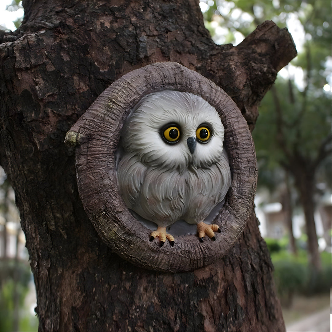 MysticOwl Ornament – Dekorativ ugle statue laget av harpiks | Skanto
