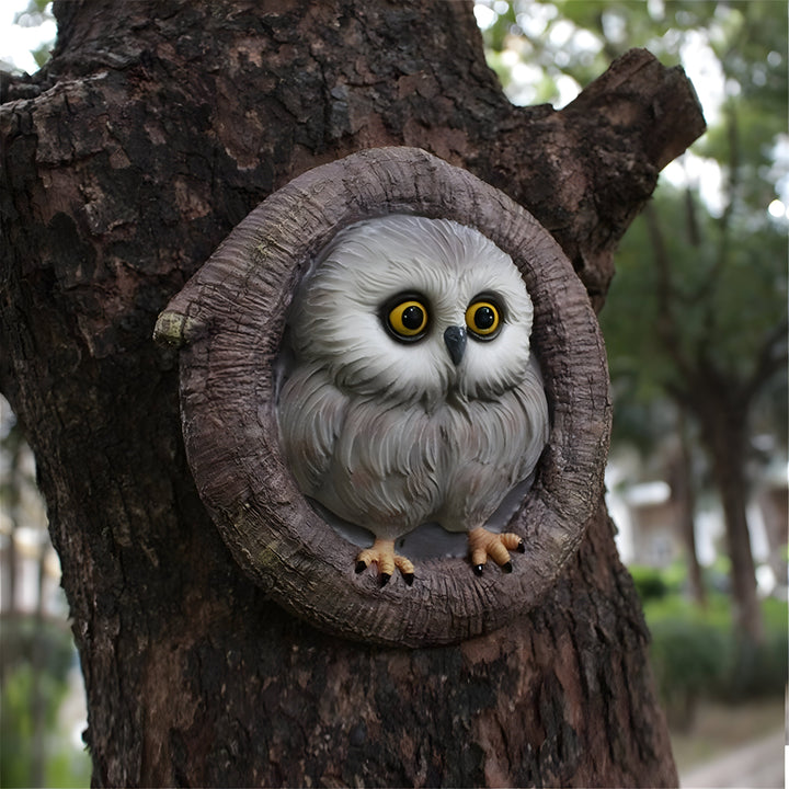 MysticOwl Ornament – Dekorativ ugle statue laget av harpiks | Skanto