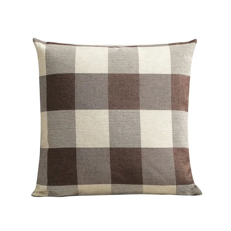 Norvo | Rutet plaid putetrekk 45x45 cm bomullsblanding putetrekk
