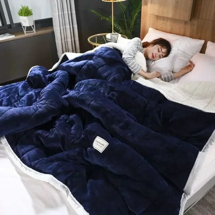 Skanto | Varm flanell korallfleece teppe mykt koselig kast for vinter