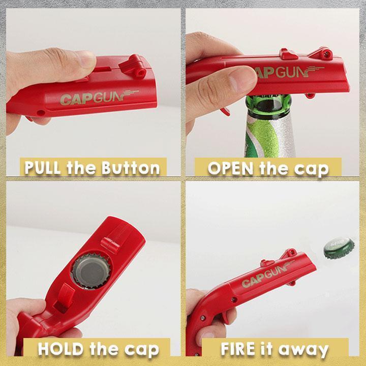 Cap Gun Ølflaskeåpner, Launcher Shooter Ølflaskeåpner | Skanto