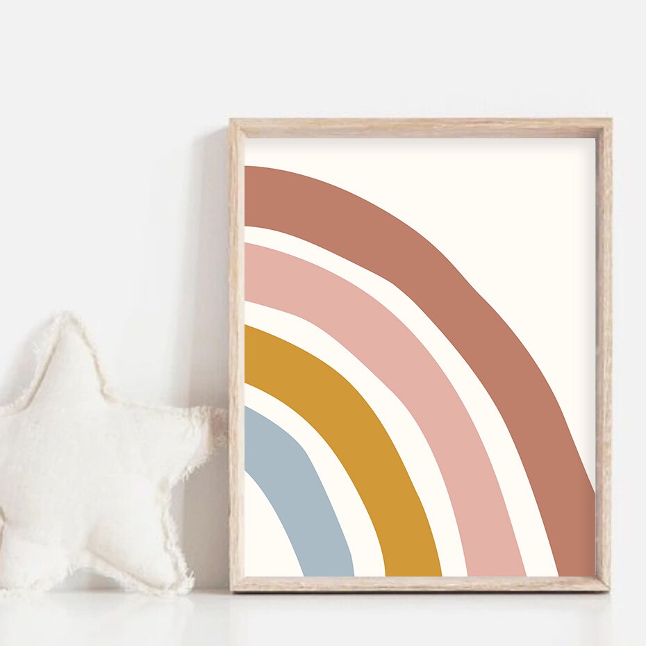 Let's Chase Rainbows Kids - Lerret Veggkunst Utgave