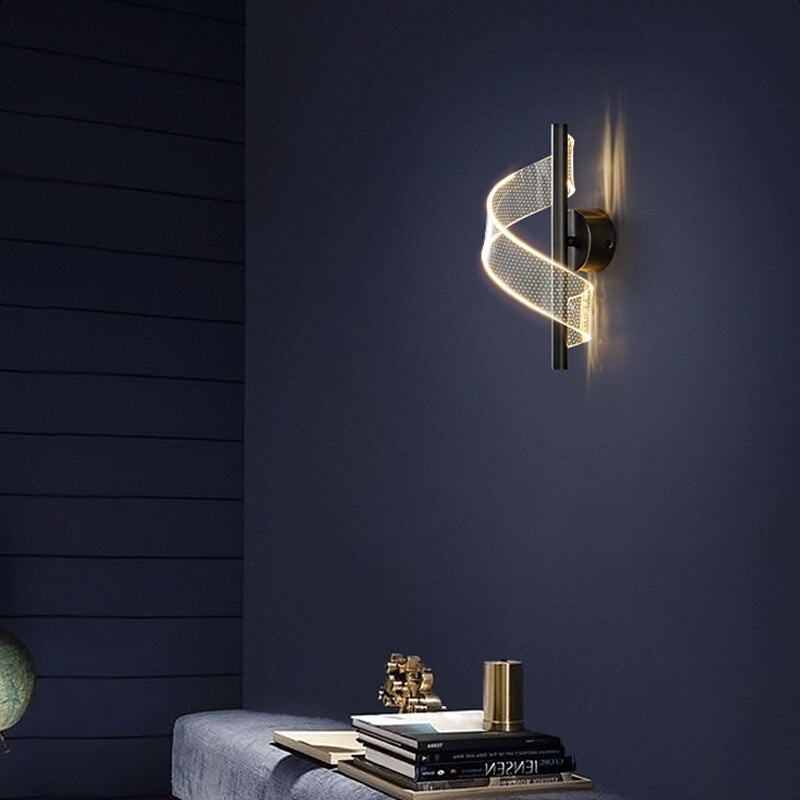 Skanto | Luksus Glass Vegglampe med Lysestake