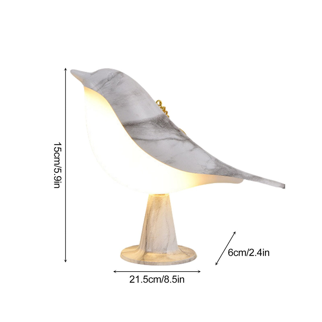 Skanto | Moderne Tre LED Bordlampe Fugl Design