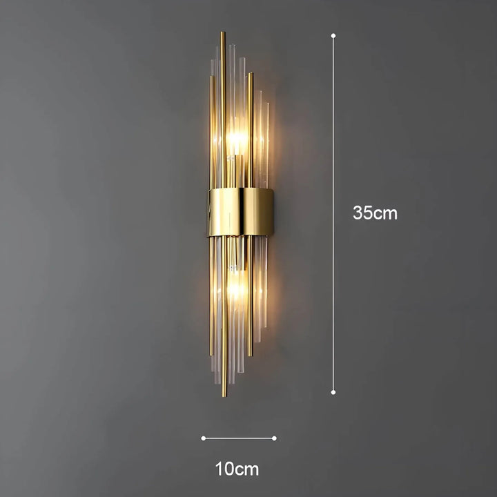 Skanto | Vegglampe med krystaldekor