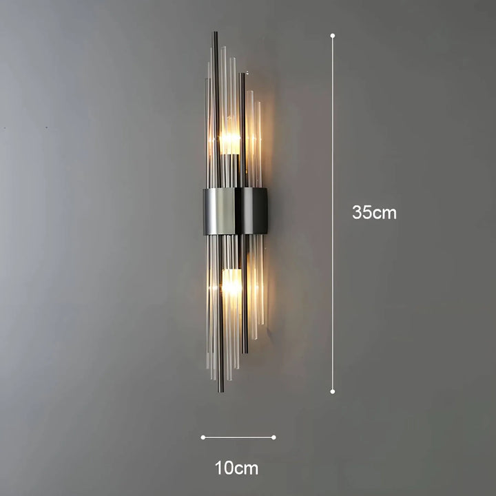 Skanto | Vegglampe med krystaldekor