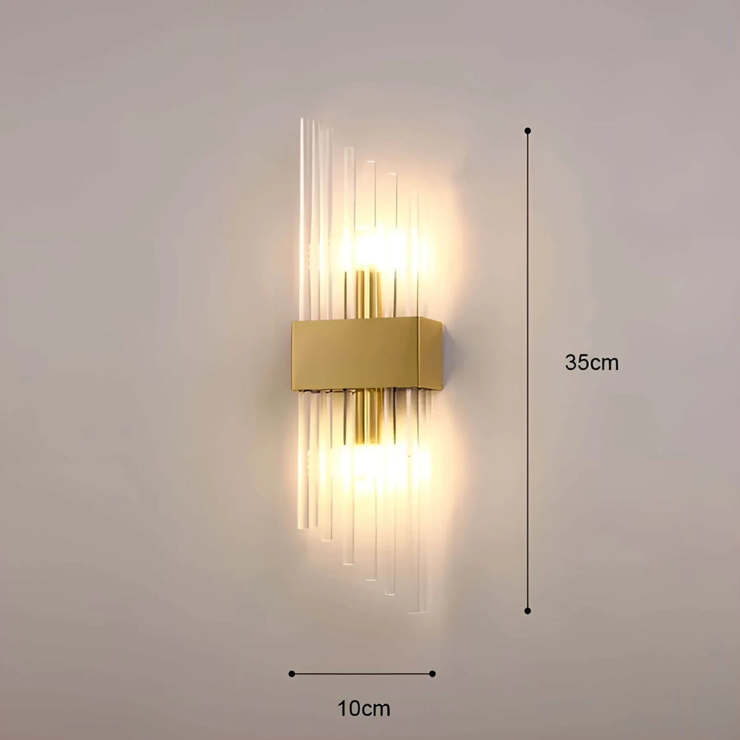 Skanto | Vegglampe med krystaldekor
