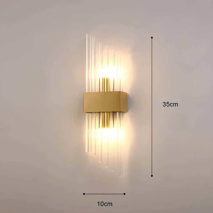 Skanto | Vegglampe med krystaldekor
