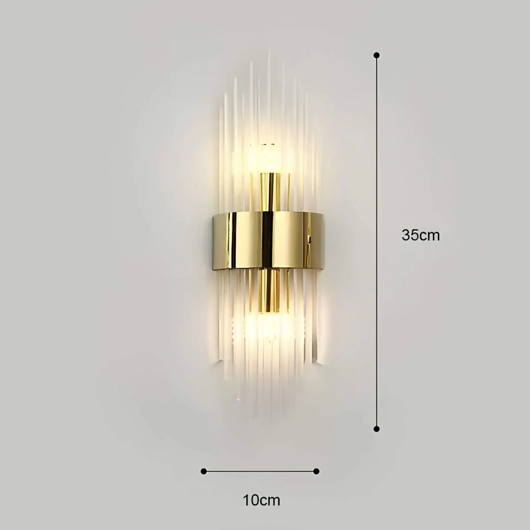 Skanto | Vegglampe med krystaldekor