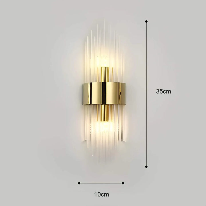 Skanto | Vegglampe med krystaldekor