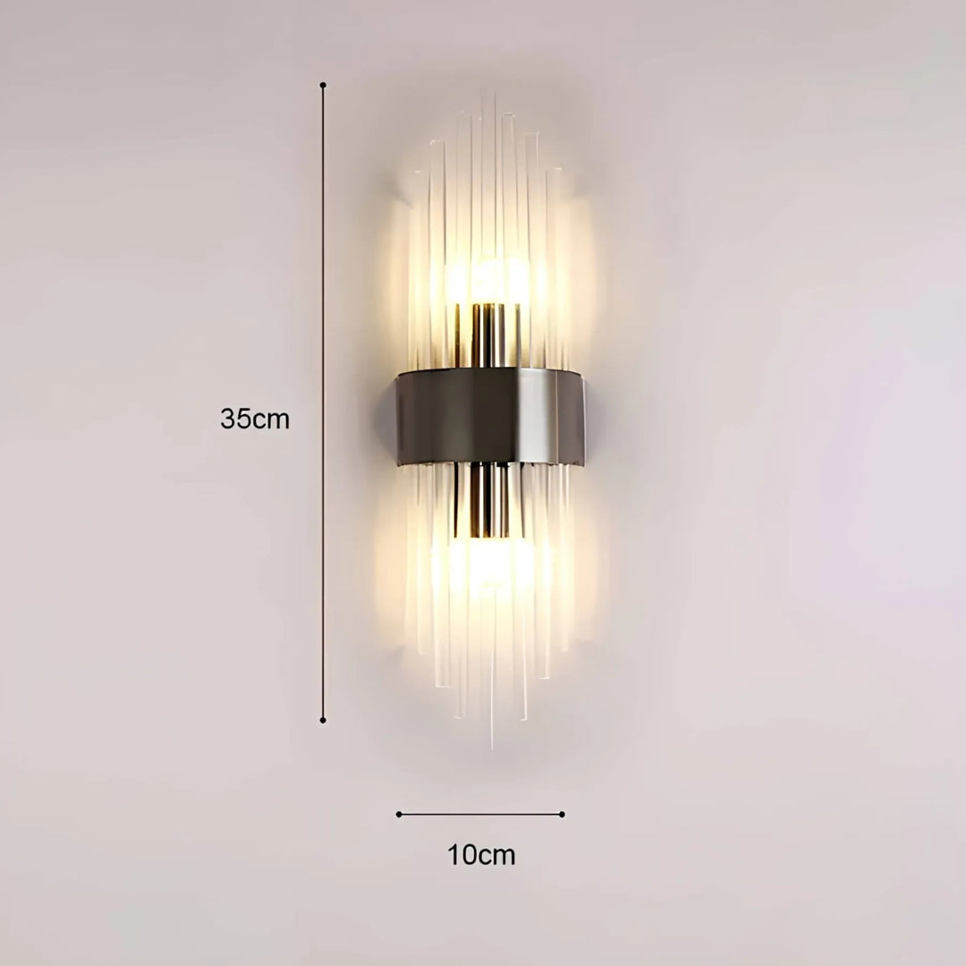 Skanto | Vegglampe med krystaldekor