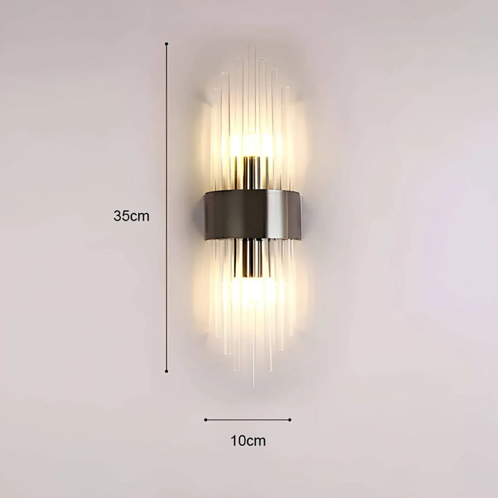 Skanto | Vegglampe med krystaldekor