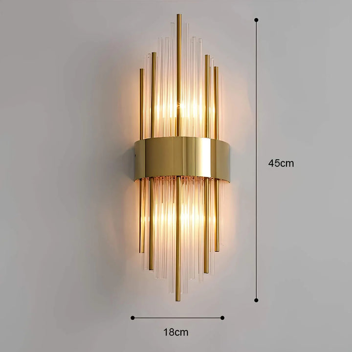 Skanto | Vegglampe med krystaldekor