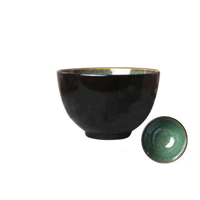 Malachite green ceramic plate and bowl porcelain dinner plate | Skanto