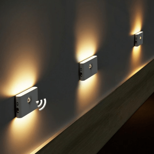 Trådløse LED-nattelys med bevegelsessensor | USB-ladbare | Mykt varmt lys | Skanto