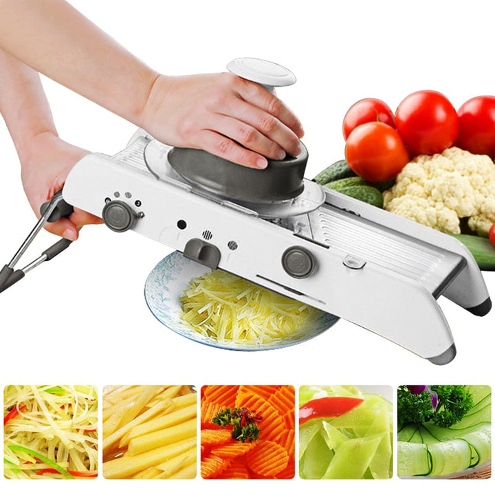 Mandoline Cutter Slicer Profesjonell Rivejern Med Justerbare Blader | Skanto