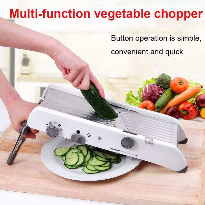 Mandoline Cutter Slicer Profesjonell Rivejern Med Justerbare Blader | Skanto