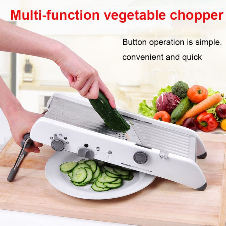 Mandoline Cutter Slicer Profesjonell Rivejern Med Justerbare Blader | Skanto