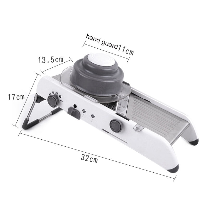 Mandoline Cutter Slicer Profesjonell Rivejern Med Justerbare Blader | Skanto