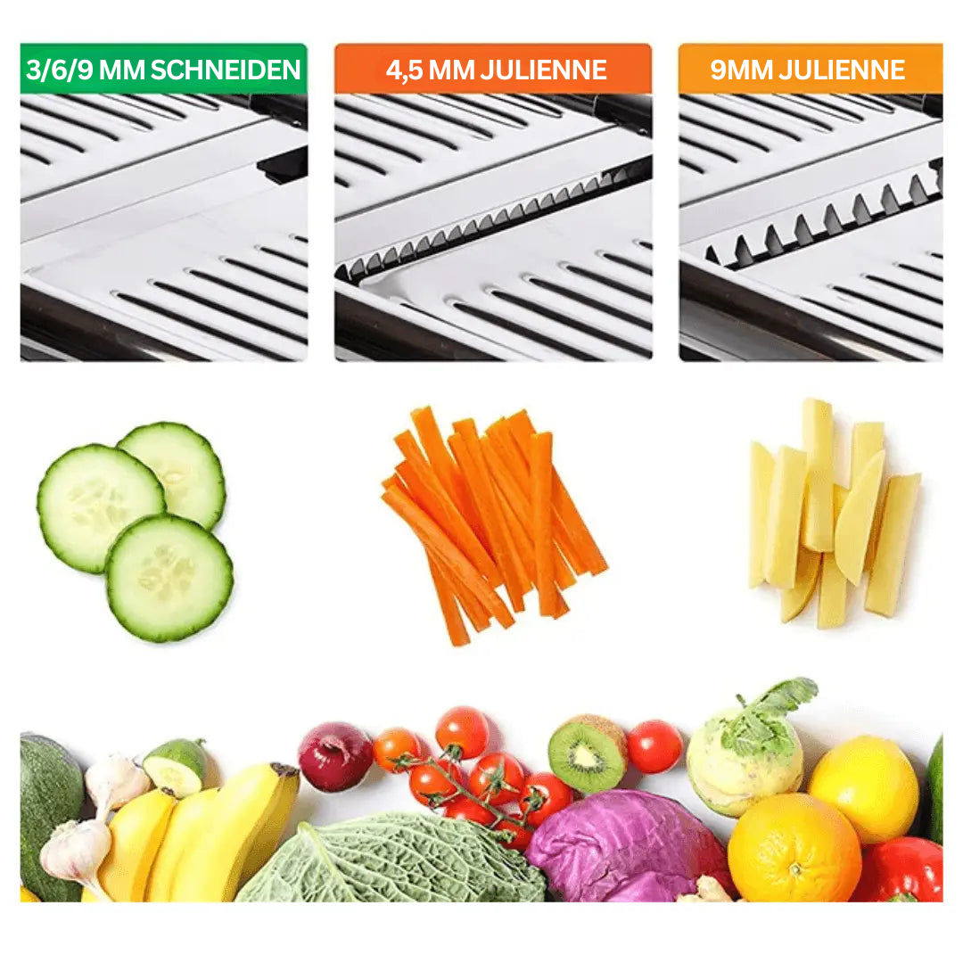 ProLine Sharp Cutter – Justerbar Mandolin Skiver for Grønnsaker og Frukt | Skanto