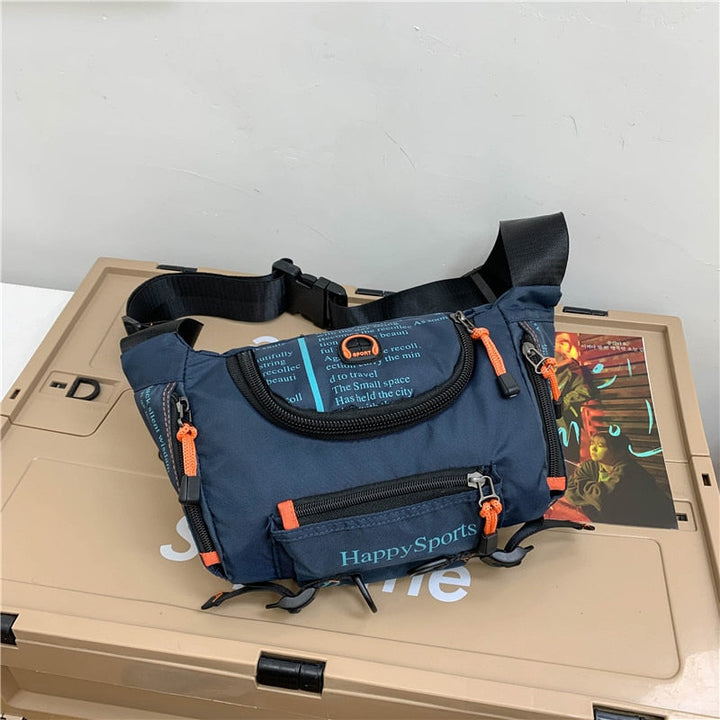 Vannbestandig herre midje- og crossbody-veske – Flerveis reise- og friluftspakke | Skanto
