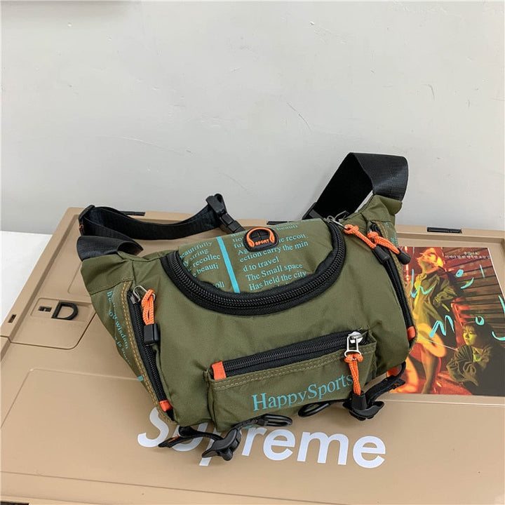 Vannbestandig herre midje- og crossbody-veske – Flerveis reise- og friluftspakke | Skanto