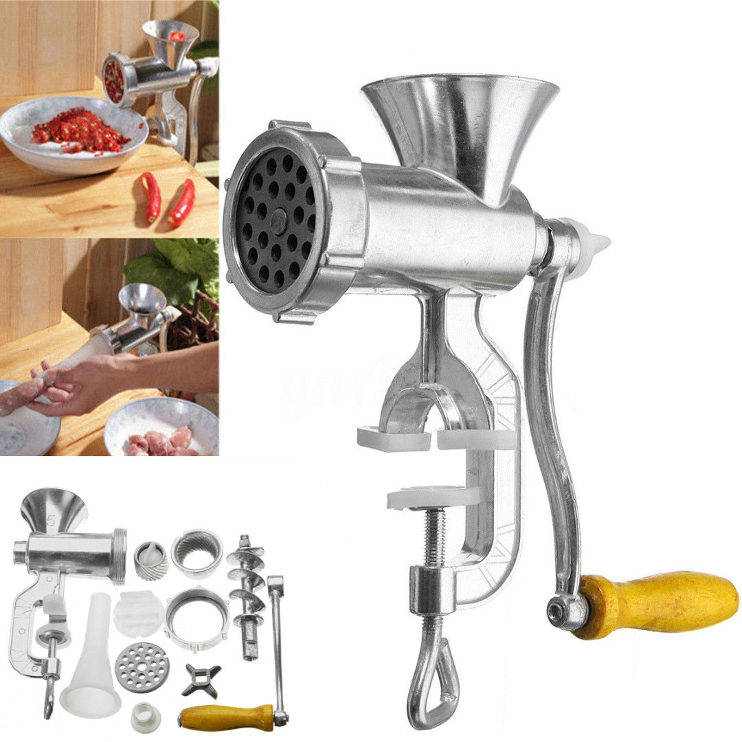 Manuell Aluminiumlegering Kjøttkvern Pølsemaker Kvern | Skanto
