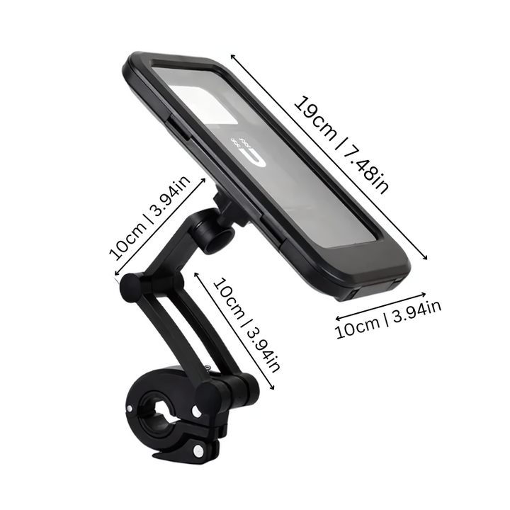Skanto | SafeRide Vanntett Smartphone Holder – 360° Rotasjon for Sykkel og Regnvær