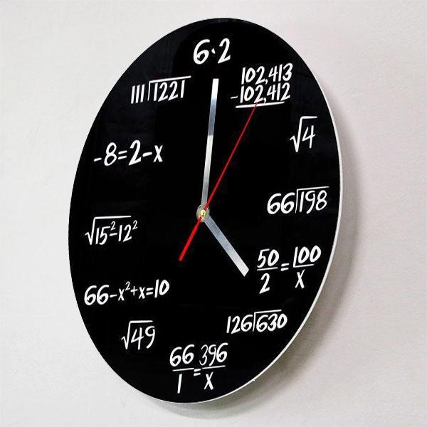 Skanto Equations Veggklokke