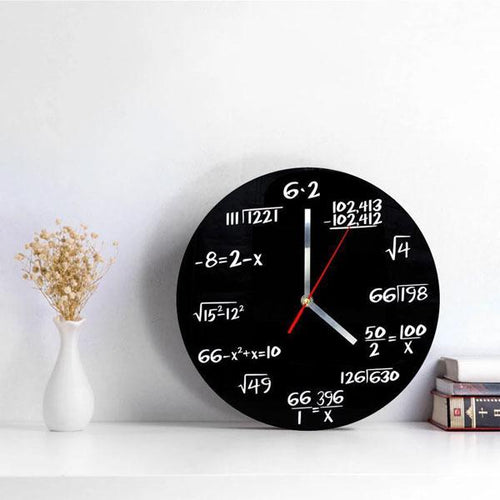 Skanto Equations Veggklokke