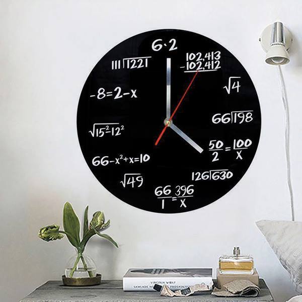 Skanto Equations Veggklokke