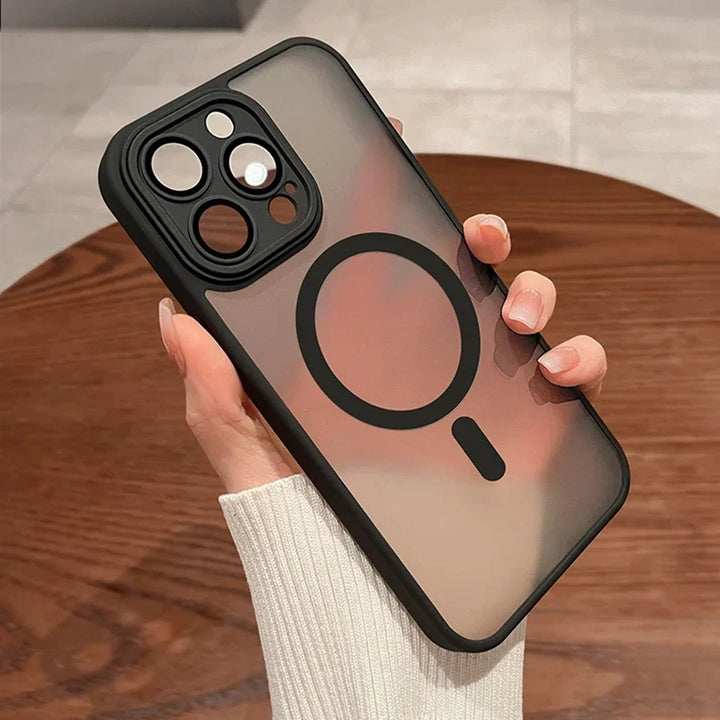 Matte Armor Magnethülle med Stoßschutz og MagSafe-Unterstützung – 1+1 GRATIS