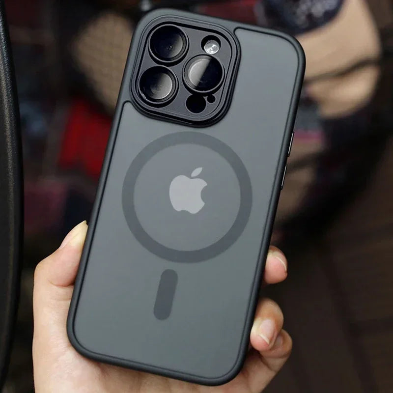 Skanto | Matte Armour Magnetisk Etui med Støtsikring & Magsafe Støtte – 1+1 GRATIS