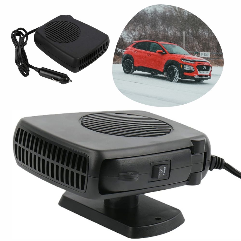 Skanto | TurboHeat | 12V Bilvarmer – 150W/300W Keramisk Viftevarmer, Bærbar Bilavfukter & Varmer