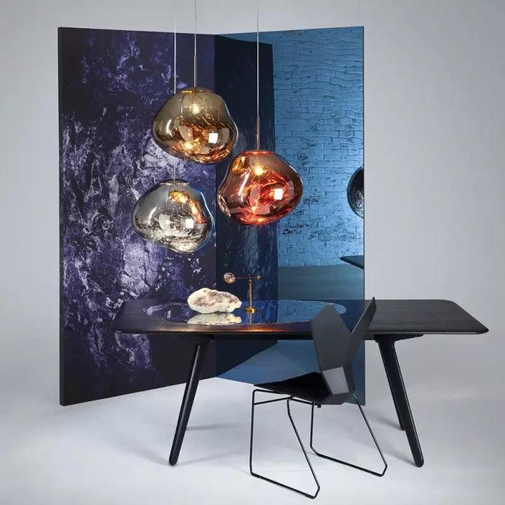 Skanto | Kunstnerisk Hengelampe av Smeltet Glass Moderne og Elegant Belysning for Innendørs