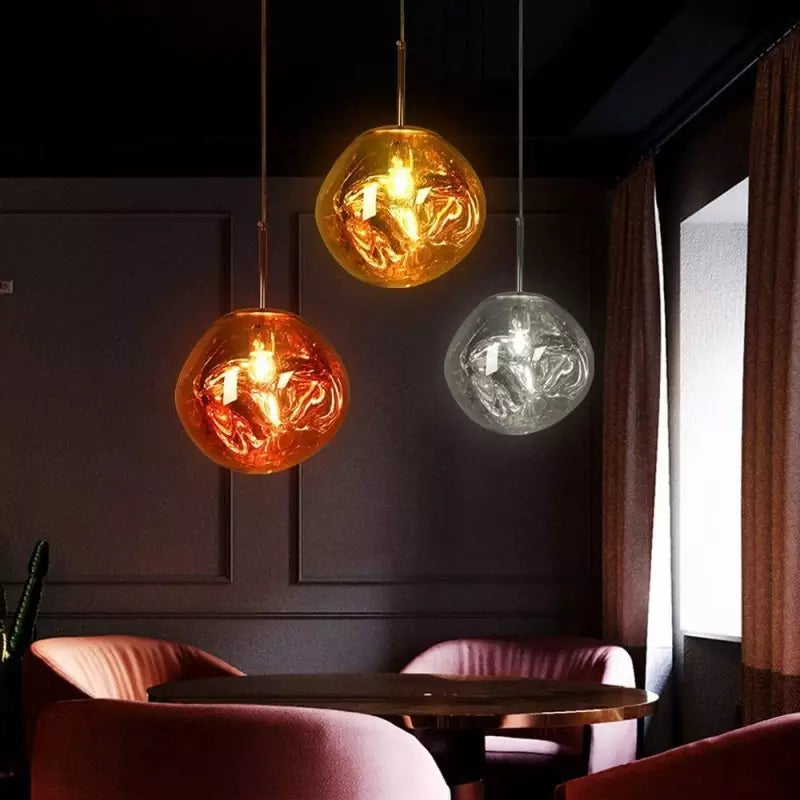 Skanto | Kunstnerisk Hengelampe av Smeltet Glass Moderne og Elegant Belysning for Innendørs