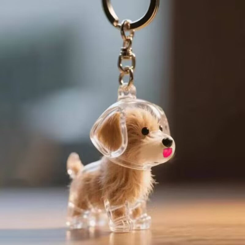 Minnesmykke i pels i hundeform Skanto