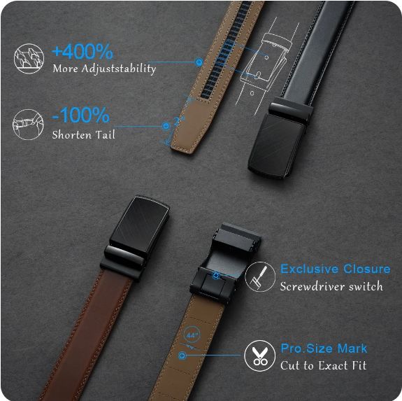 Skanto | Herrebelt med Automatisk Spenne - Eleganzio