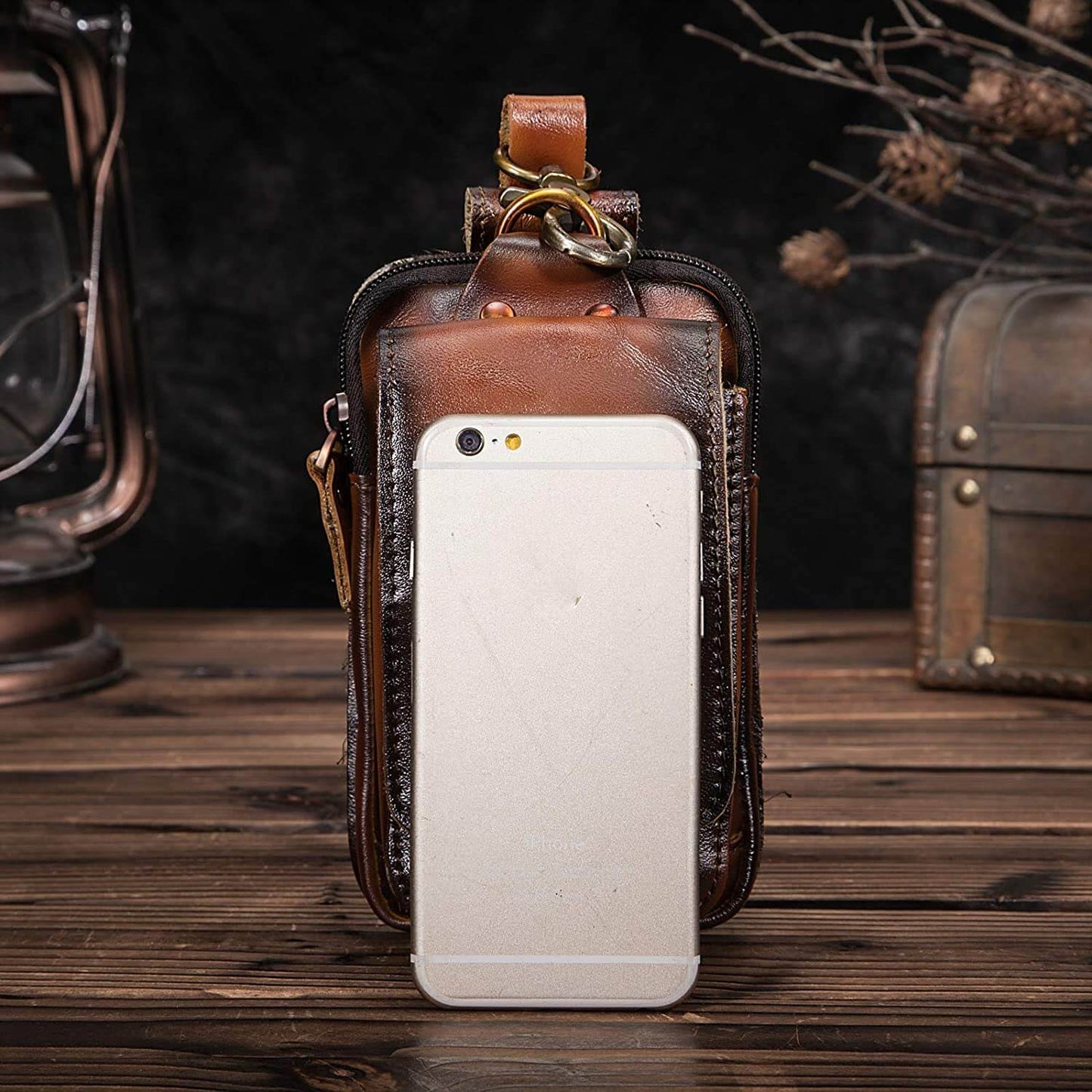 Norvo | Elegant lærbelte-pouch for menn