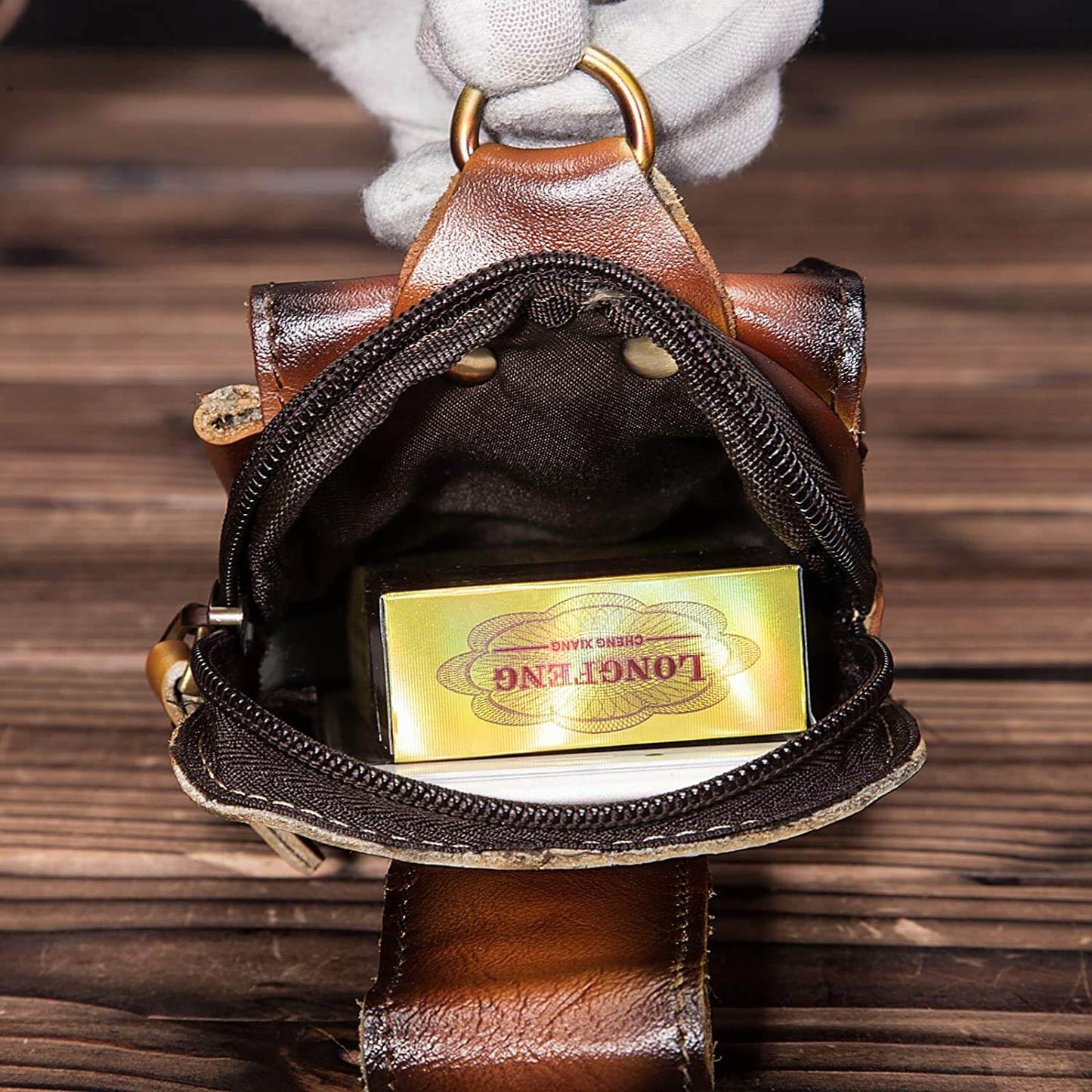 Norvo | Elegant lærbelte-pouch for menn