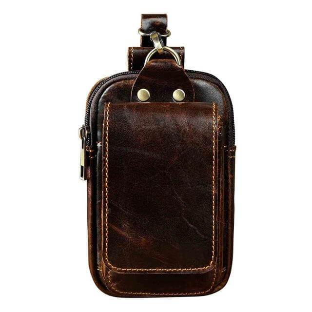 Skanto | Elegant lærbelte-pouch for menn