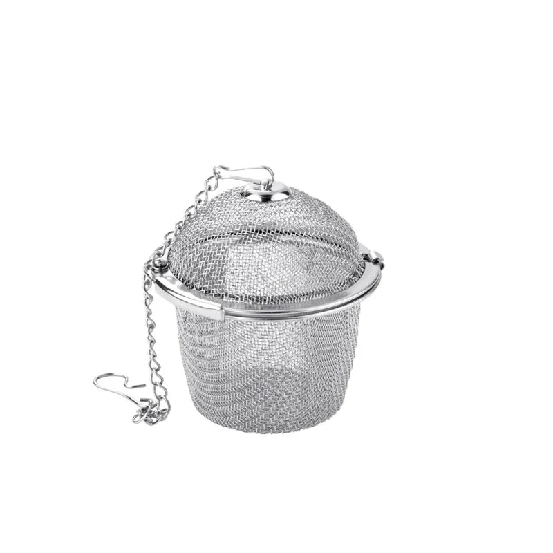 Mesh Infuser med låsekjede Rustfritt stål Te Krydder Sil Ball | Skanto