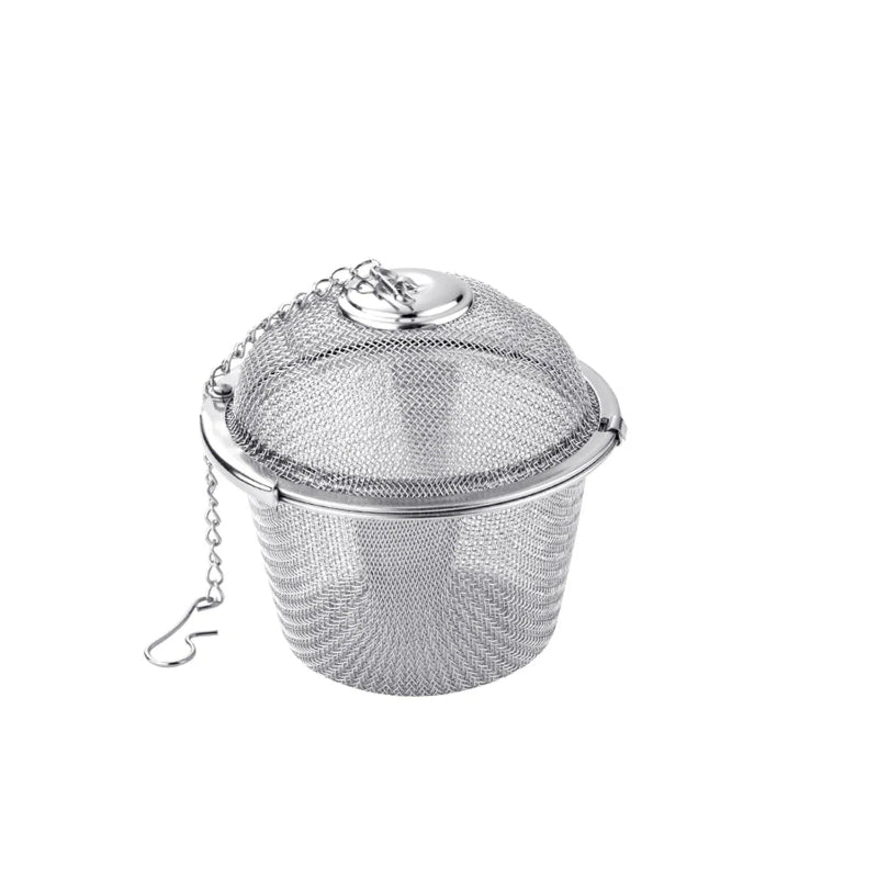 Mesh Infuser med låsekjede Rustfritt stål Te Krydder Sil Ball | Skanto
