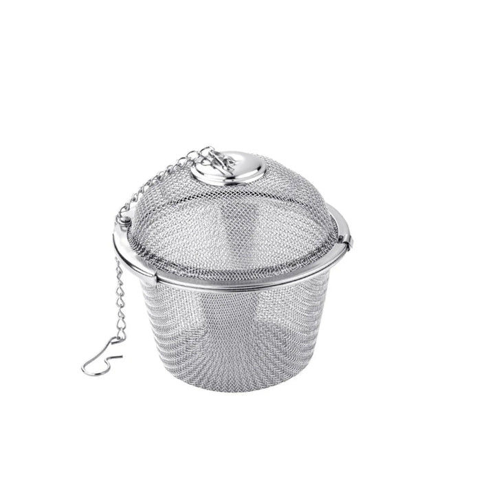Mesh Infuser med låsekjede Rustfritt stål Te Krydder Sil Ball | Skanto