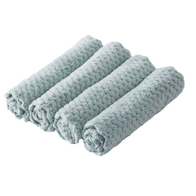 Mikrofiber Rengjøringsklut Vannabsorpsjon Kjøkkenkluter Håndkle | Skanto
